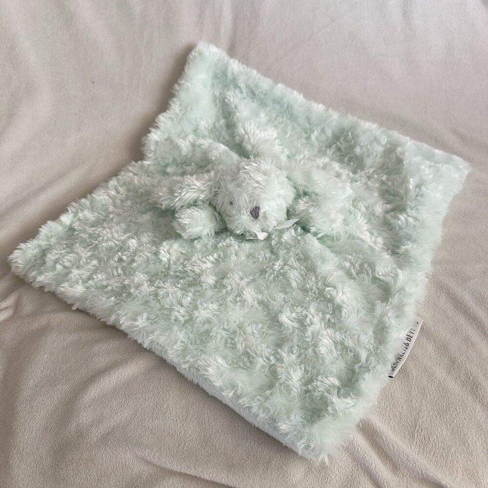 Blankets And Beyond Mint Bunny Rabbit Baby Lovey Security Soother Plush Soft Toy